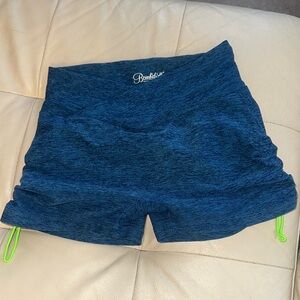 Bombshell Sportswear Contour Toggle Scrunch bum shorts BLUE